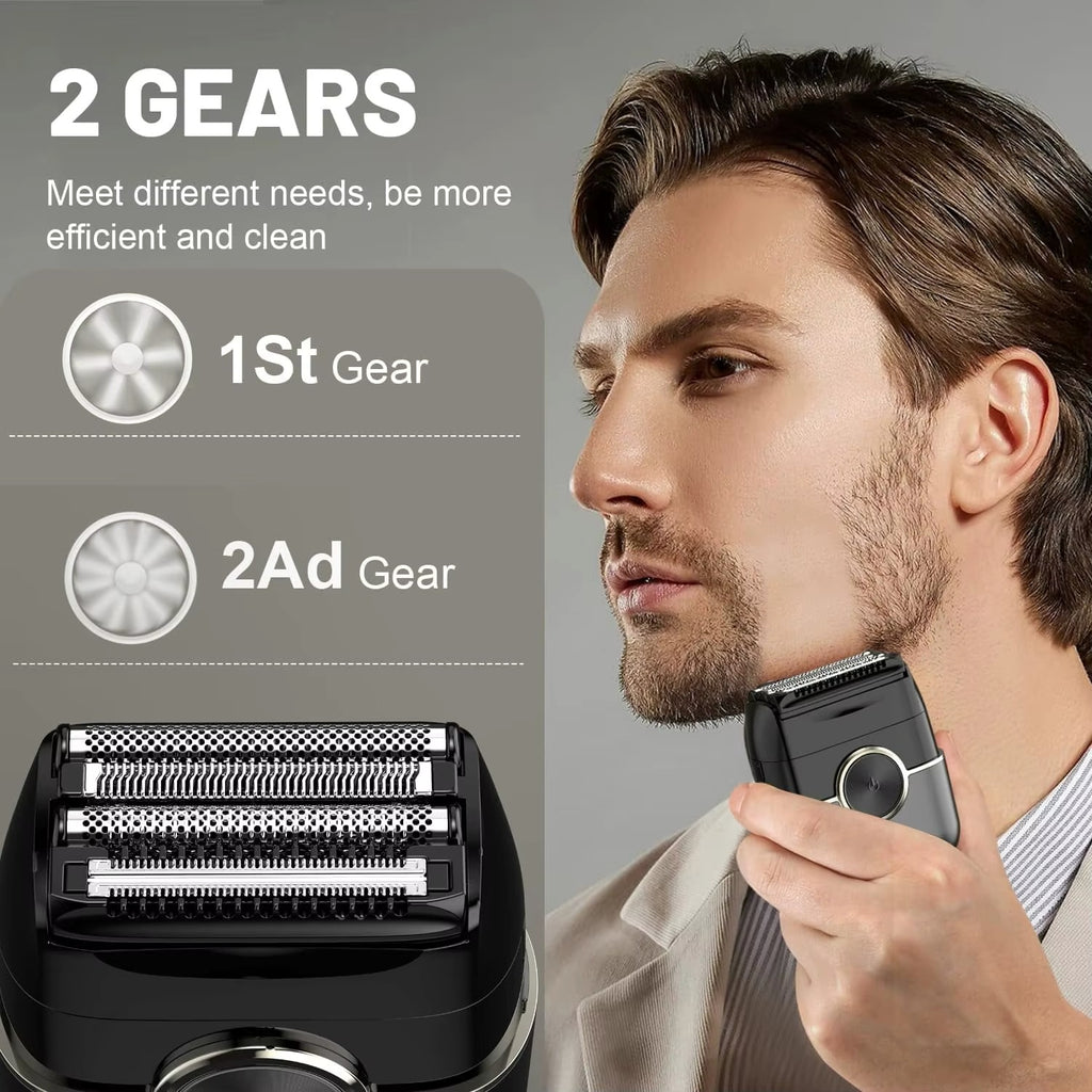 3D fast powered and portable foil shaver